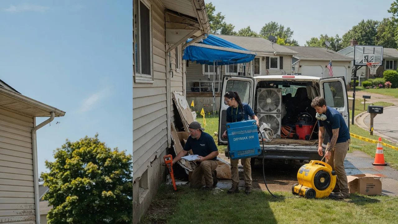 Ceiling Leak Cleanup in Stoughton, WI near me